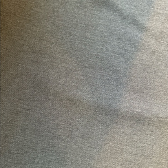 Gray cotton blouse with white edges with navy blue wide - Picture 4 of 5